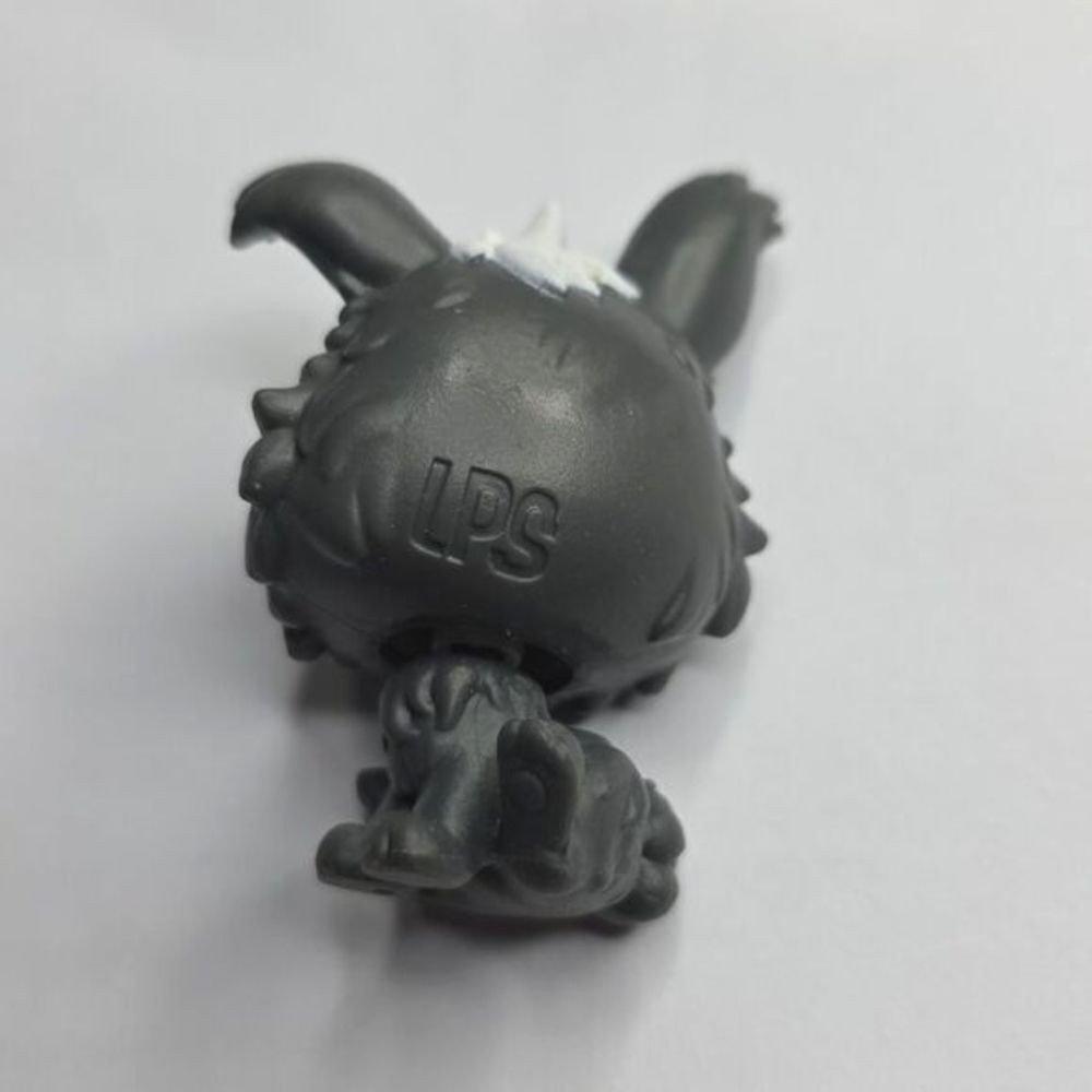 LPS Chalet Angora Gray Mini Rabbit Toy Figure - Picture 4 of 6